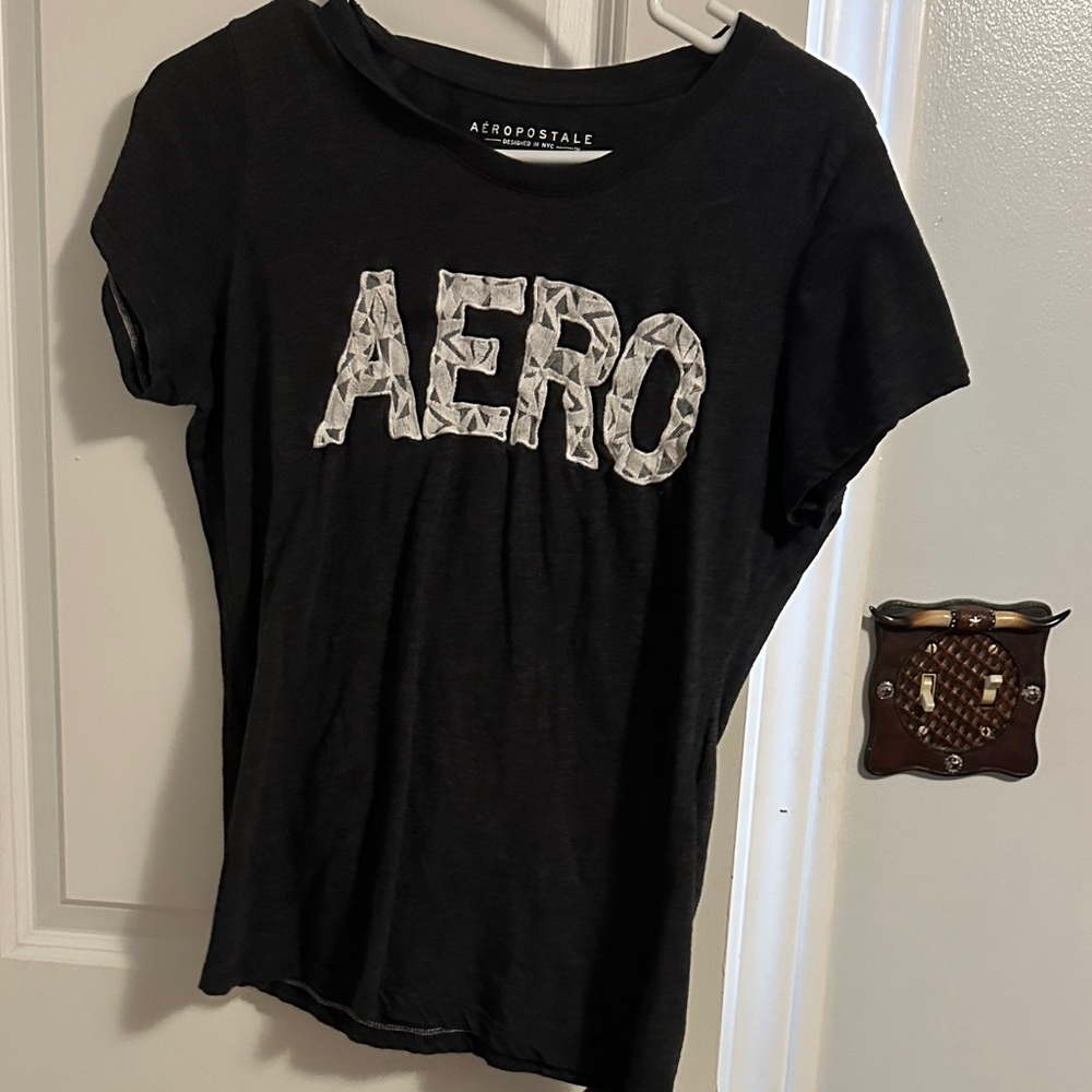 Aeropostale Black Short Sleeve Tee